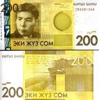 *200 Som Kirgizsko 2010, P27a UNC - Kliknutím na obrázok zatvorte -